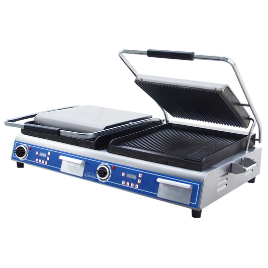 Globe GPGDUE14D 27" Panini Grill