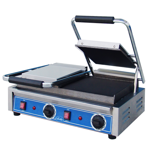 Globe GSGDUE10 21" Panini Grill