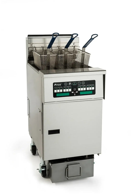 Pitco SELV184-C/FD 19 5/8" 40 lb Electric Floor Fryer
