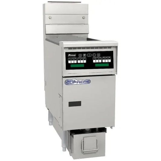 Pitco SSHLV14-C/FD 30 lb Gas Floor Fryer