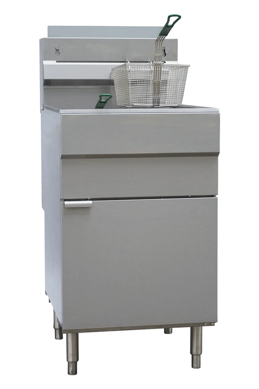 Omcan 46021 21" 70 lb Gas Floor Fryer
