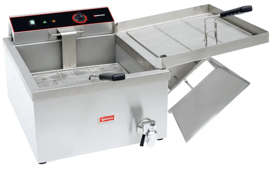 Omcan 48522 18" 20 lb Electric Countertop Fryer