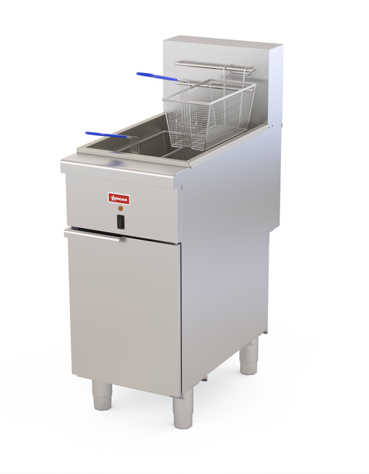 Omcan 48554 16" 50 lb Electric Floor Fryer