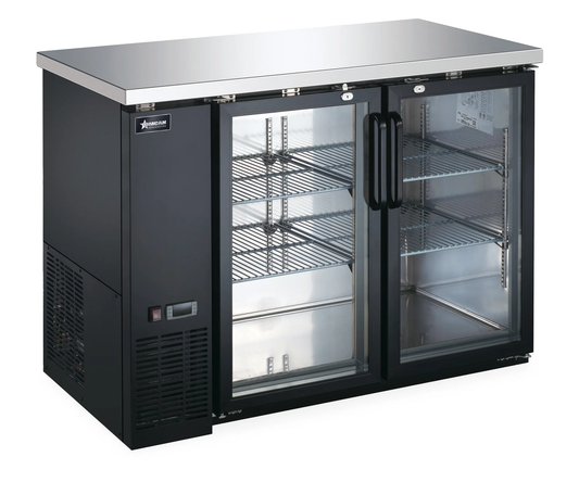 Omcan 50058 48 3/4" Glass Door Back Bar Cooler