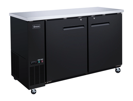Omcan 50059 60 3/4" Solid Door Back Bar Cooler