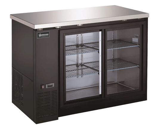 Omcan 51058 48 3/4" Glass Door Back Bar Cooler