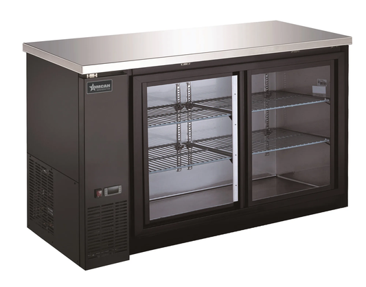 Omcan 51060 60 3/4" Glass Door Back Bar Cooler
