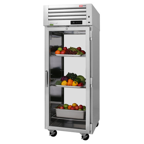 Turbo Air PRO-26R-GS-PT-N(-L) 28 3/4" 1 Section Solid & Glass Door Pass-Thru Refrigerator