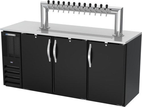 Beverage-Air DDN72HC-B-12T 72" Draft Beer Cooler