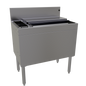 Glastender CBA-30L3-CP10-ED 30" Underbar Ice Bin / Cocktail Station