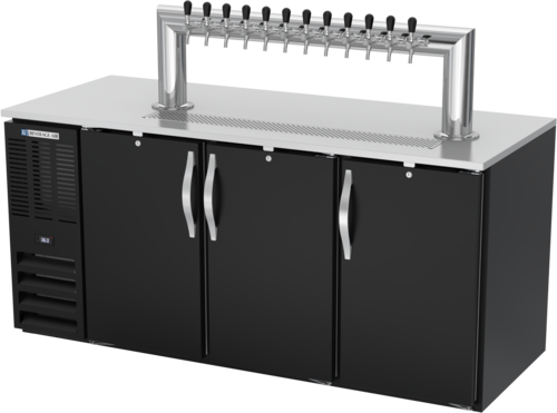 Beverage-Air DD72HC-B-12T 72" Draft Beer Cooler