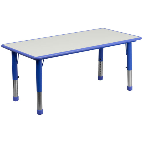 Flash Furniture YU-YCY-060-RECT-TBL-BLUE-GG Dining Table