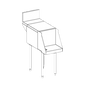 Perlick TS18BLD 18" Underbar Ice Bin / Cocktail Station