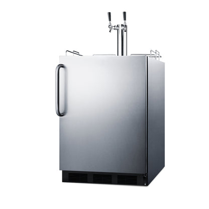 Summit SBC58BLBICSSADA 23 5/8" Draft Beer Cooler