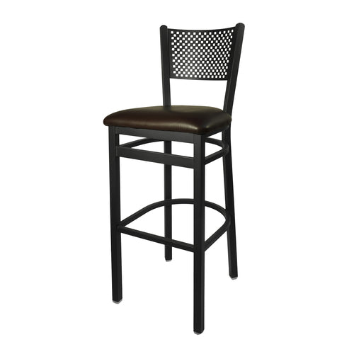 BFM Seating 2161B-SB GR4 17 1/2" Barstool