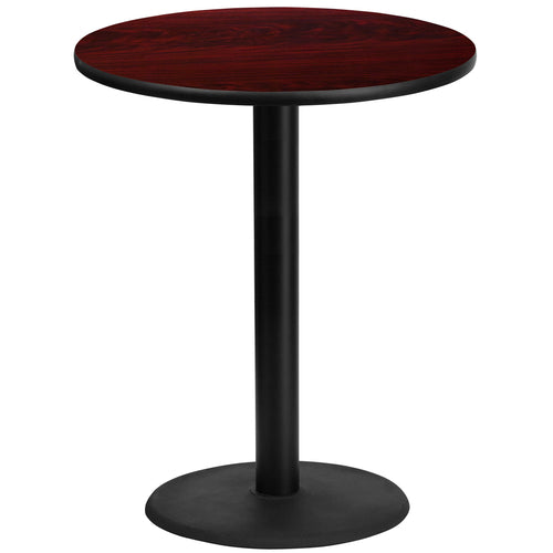 Flash Furniture XU-RD-36-MAHTB-TR24B-GG Dining Table