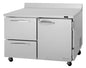 Turbo Air PWF-48-D2R(L)-N 48 1/4" Worktop Freezer