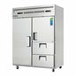 Everest ESWQ2D2 59" 2 Section Solid Door Reach-In Refrigerator Freezer