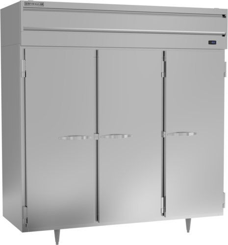 Beverage-Air PF3HC-1AS 77 3/4" 3 Section Solid Door Reach-In Freezer