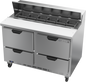 Beverage-Air SPED48HC-12-4 48" 4 Drawer 12 Pan Sandwich / Salad Prep Table