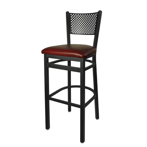 BFM Seating 2161B-SB GR3 17 1/2" Barstool