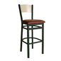 BFM Seating 2150B-SB GR4 17 1/2" Barstool