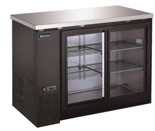 Omcan 51058 48 3/4" Glass Door Back Bar Cooler