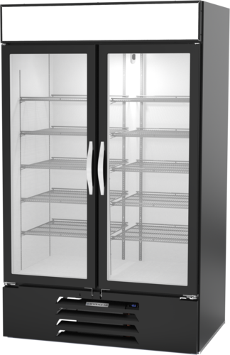 Beverage-Air MMF44HC-1-B-IQ 47" 2 Section Freezer Merchandiser