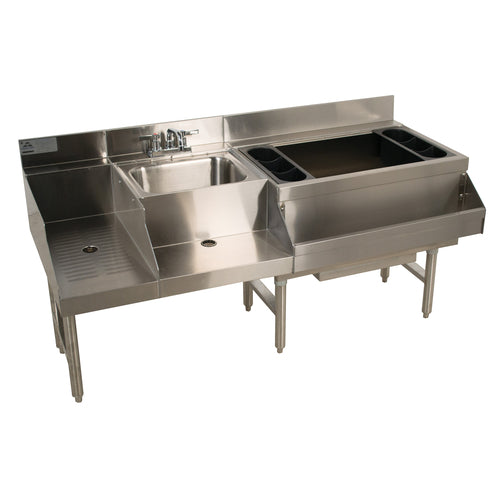 Advance Tabco CRU-60R 59" Underbar Ice Bin / Cocktail Station