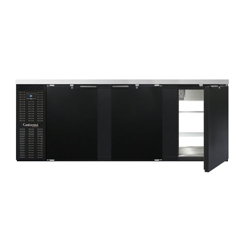 Continental Refrigerator BB90SNPT 90" Solid Door Back Bar Cooler