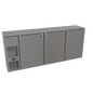 Glastender CS1FB84 84" Solid Door Back Bar Cooler
