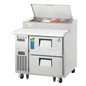 Everest EPPR1-D2 35 5/8" 2 Drawer Pizza Prep Table