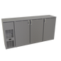 Glastender CS1FB72 72" Solid Door Back Bar Cooler