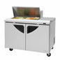 Turbo Air TST-48SD-08S-N(-LW) 48 1/4" 2 Doors 9 Pan Sandwich / Salad Prep Table