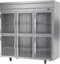 Beverage-Air HRS3HC-1HG 78" 3 Section Glass Door Reach-In Refrigerator