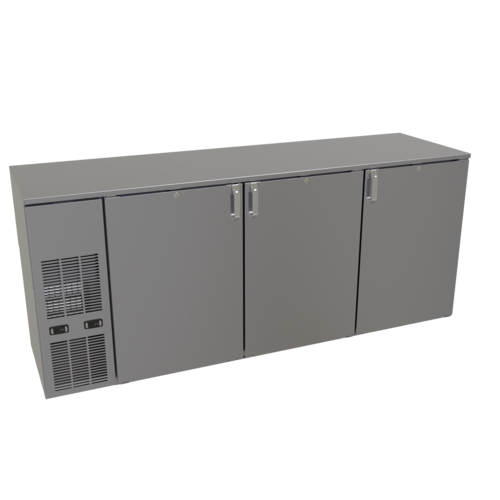 Glastender C2FB84 84" Solid Door Back Bar Cooler
