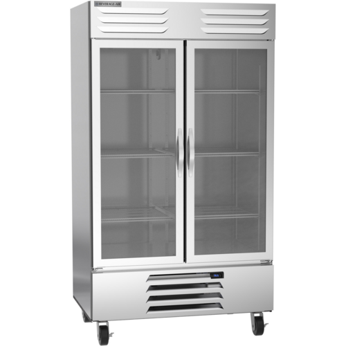 Beverage-Air RB44HC-1G 47" 2 Section Glass Door Reach-In Refrigerator