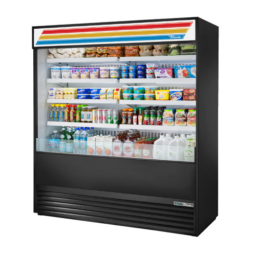 True TOAM-72-HC~TSL01 72" Open Air Merchandiser