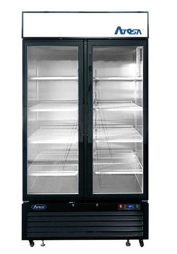 Atosa MCF8732GR 39 1/2" 2 Section Freezer Merchandiser