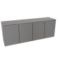 Glastender C1RB96 96" Solid Door Back Bar Cooler