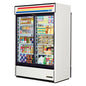 True GDM-47RL-HC-LD 54 1/8" 2 Section Refrigerated Merchandiser