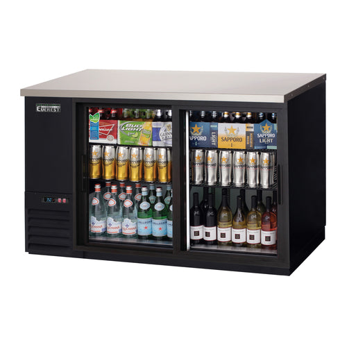 Everest EBB59G-SD 57 3/4" Glass Door Back Bar Cooler