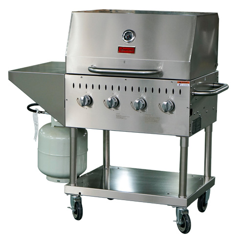 Omcan 47352 33 1/2" Gas Outdoor Grill