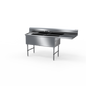NBR 2SS-242414R24-REINF 76 1/4" Compartment Sink