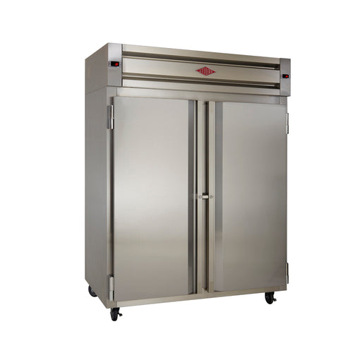Utility Refrigerator PTRF-50-SS-4S-4S-D 50" Solid Door Reach-In Refrigerator Freezer