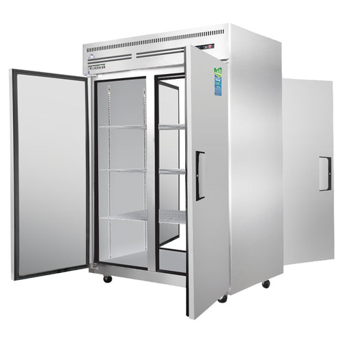 Everest ESPT-2S-2S 49 5/8" 2 Section Solid Door Pass-Thru Refrigerator