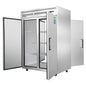 Everest ESPT-2S-2S 49 5/8" 2 Section Solid Door Pass-Thru Refrigerator