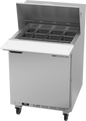 Beverage-Air SPE27HC-12M 27" 1 Door 12 Pan Mega Top Sandwich / Salad Prep Table