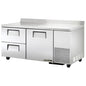 True TWT-67D-2-HC 67 1/4" 1 Door Worktop Refrigerator