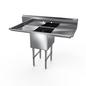 NBR 1SS-182414LR18 57 1/4" Compartment Sink